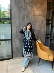 ,,,,Emily Long Kurti (Foam print) FZ Collection