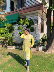 ,,,,Emily Long Kurti (Foam print) FZ Collection