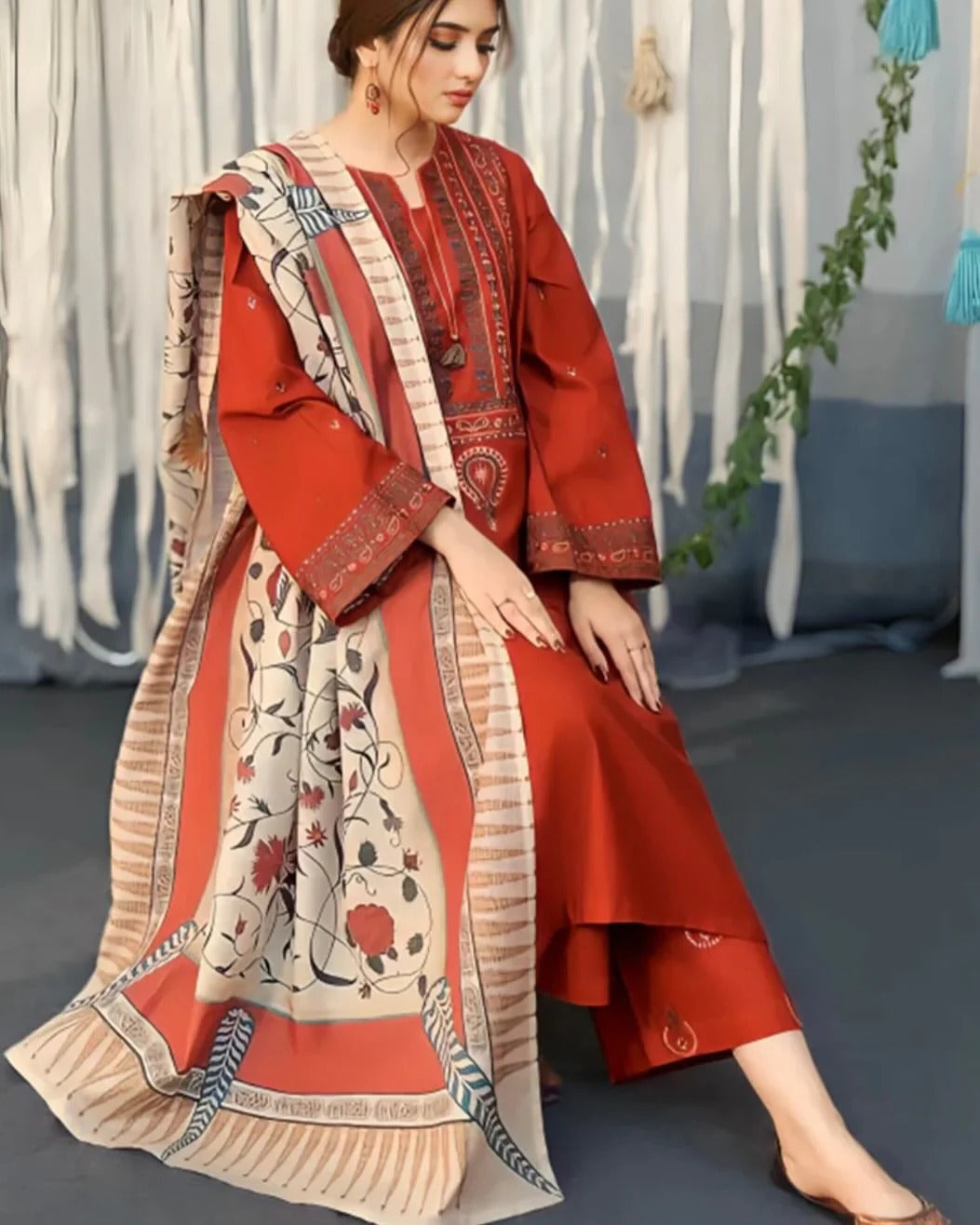 ,,,,,,Ayat Embroidered 3pcs FZ Collection