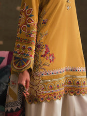 Sunehri 3pc Embroidered Dress(Farshi Shalwar)