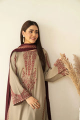 Romaisa Embroidered 3pcs