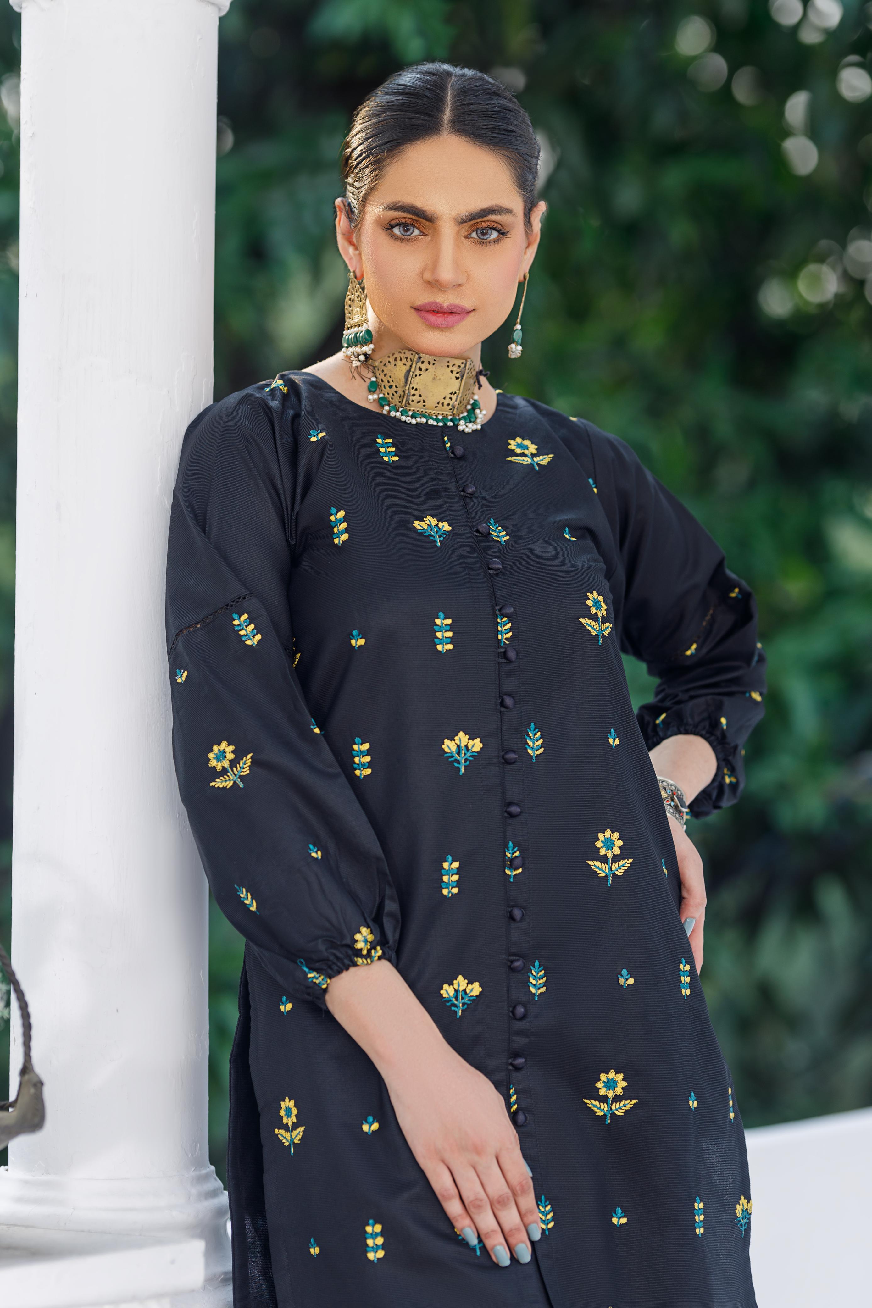 ,,Dastoor Plazo,2pc Embroidered FZ Collection