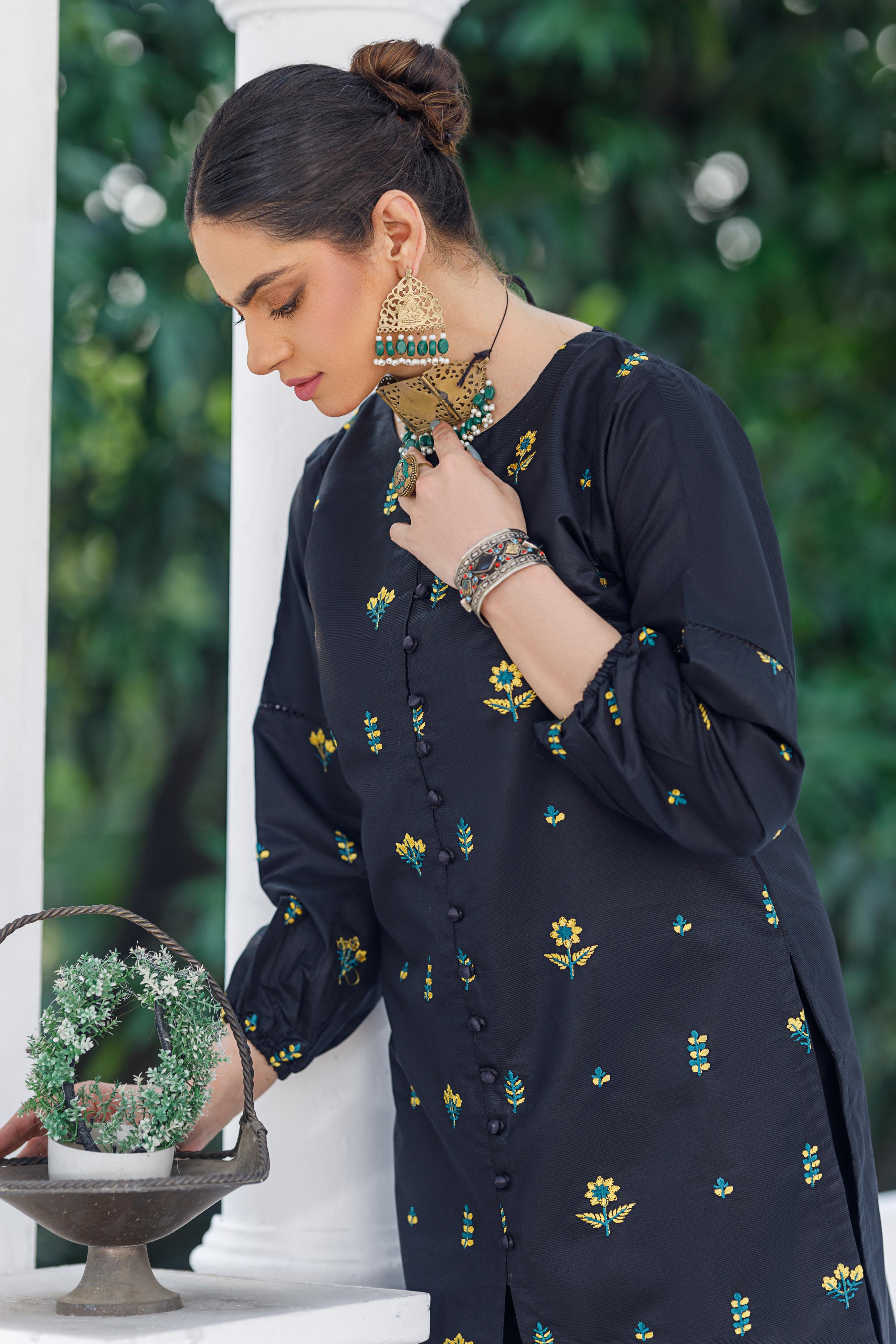 ,,Dastoor Plazo,2pc Embroidered FZ Collection