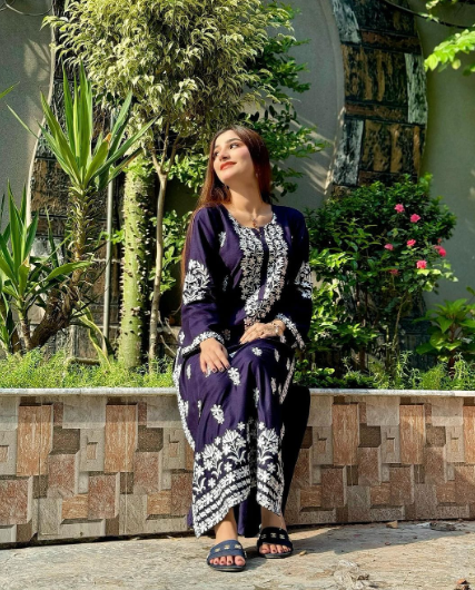 ,,,,Emily Long Kurti (Foam print) FZ Collection