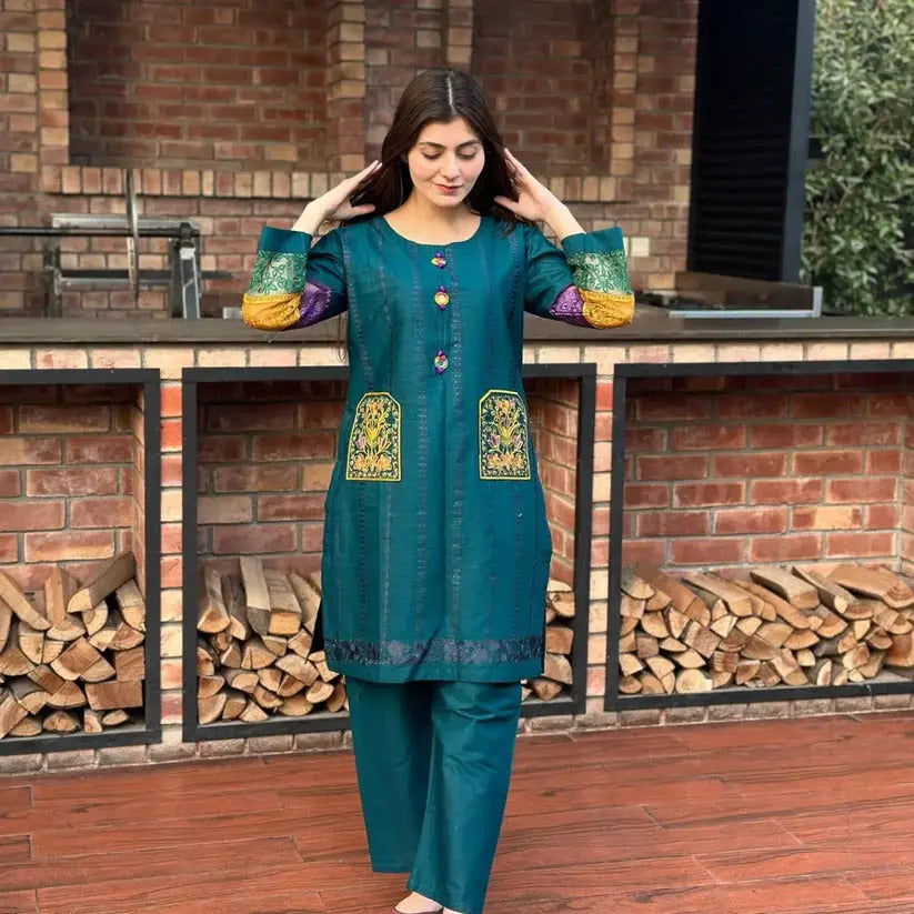 Cotton Self Embroidery FZ Collection