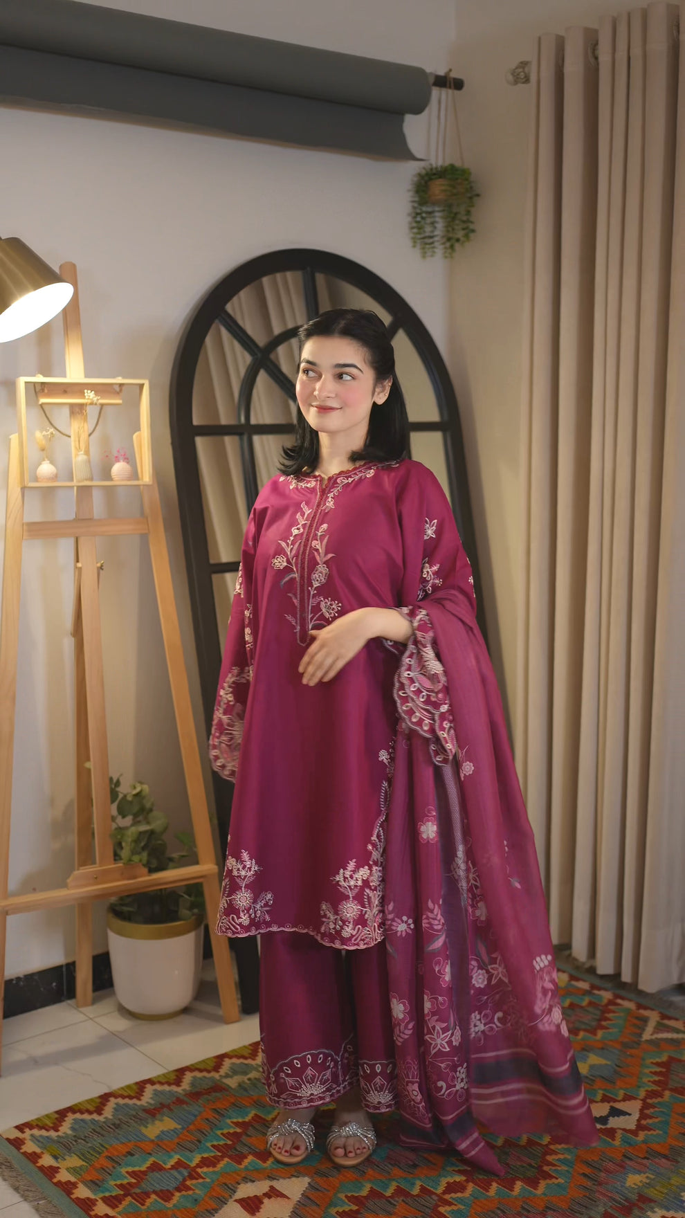 Husna 3pc Embroidered Dress