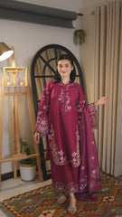 Husna 3pc Embroidered Dress