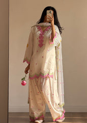 Melvion 3pc Embroidered Dress (Farshi Shalwar)