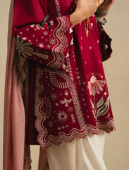 Gulali 3pc Embroidered Dress (Farshi Shalwar)