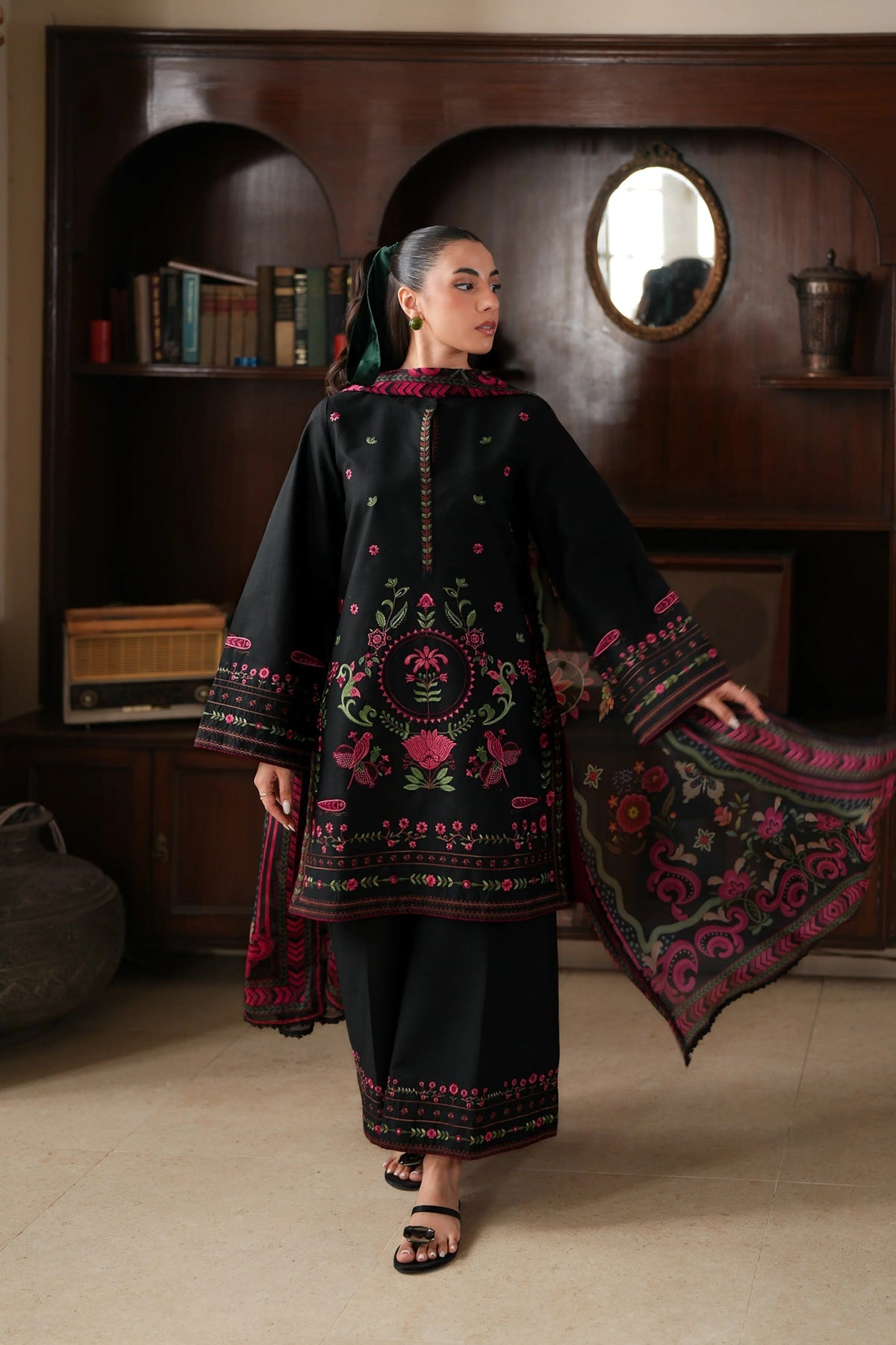 Hania 3pc Embroidered Dress