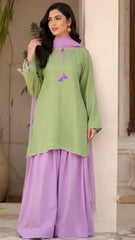 Green Parrot 3pc Dress(Farshi Shalwar)