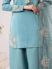 Aqua Bloom Khadar 3pc Dress