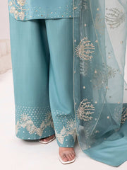 Aqua Bloom Khadar 3pc Dress