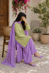 Green Parrot 3pc Dress(Farshi Shalwar)