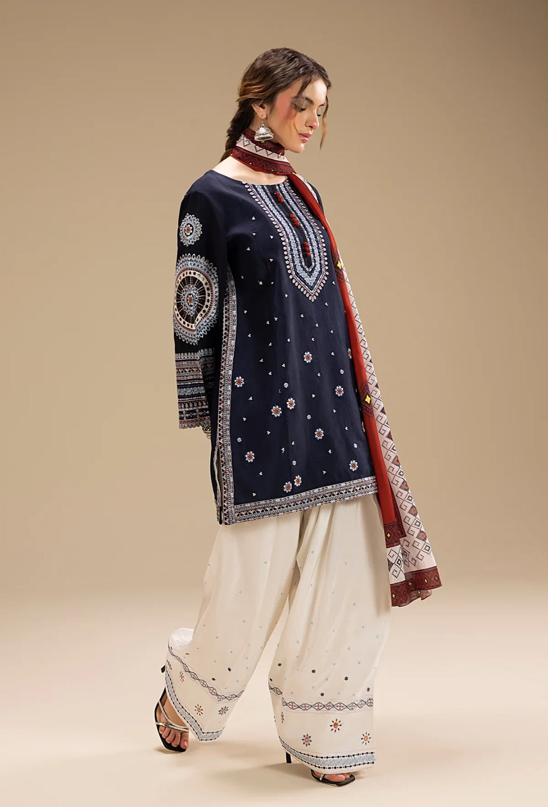 Arzu Full Embroidered 3pcs
