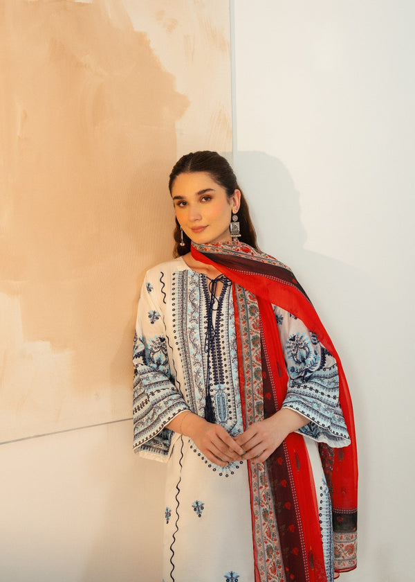 Jugnu Embroidered 3pcs(Stitched)