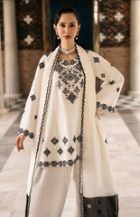 White hoor Embroidered 3pcs